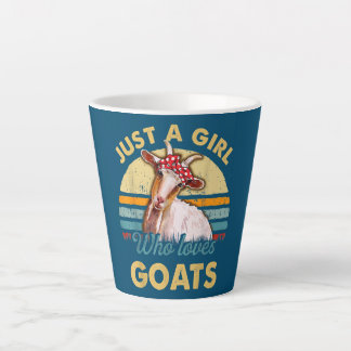 Funny Just a Girl, die Ziegen Lieben  Milchtasse