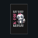 Funny K-Pop Panda Girl Korean Music Lover Visitenkarte<br><div class="desc">Funny K-Pop Panda Girl Korean Music Lover.</div>