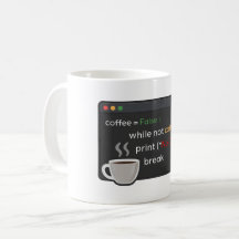 Funny Kaffee Coding Witz schwarz minimalistisch De