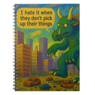 Funny Kaiju Monster Art auf Sachen Fantasy Notizblock