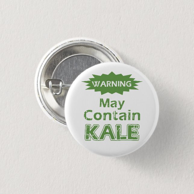Funny Kale Button (Vorne & Hinten)