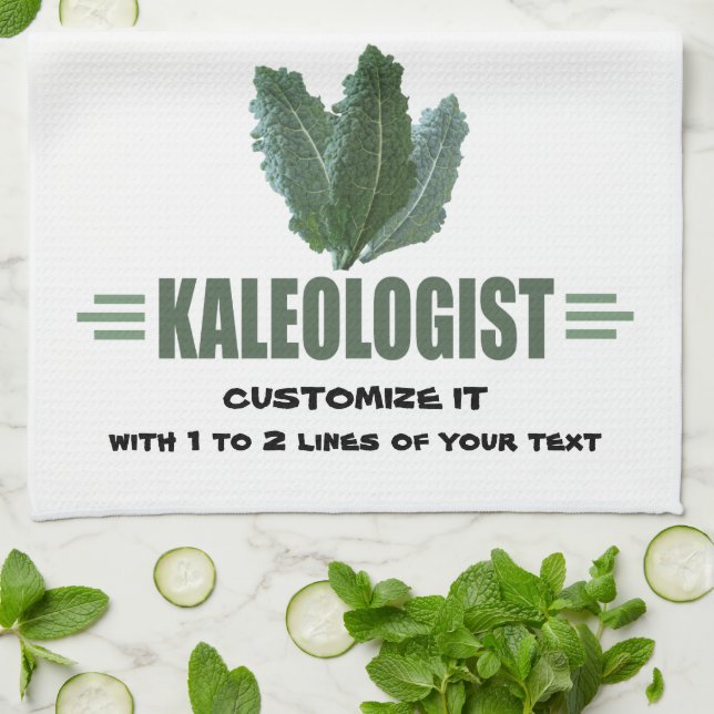 Funny Kale Lover Küchentuch (Gefaltet)