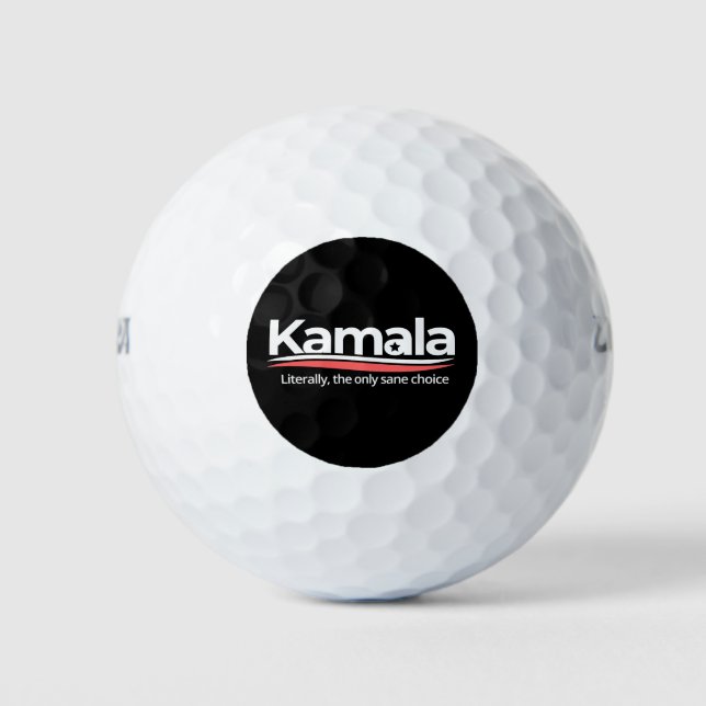Funny kamala 2024, buchstäblich die einzige Sane-W Golfball (Vorderseite)