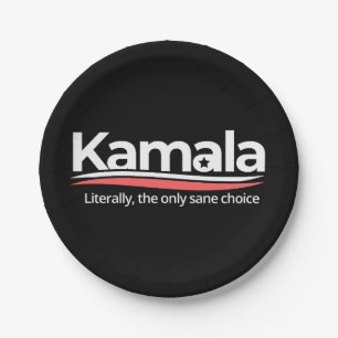 Funny kamala 2024, buchstäblich die einzige Sane-W Pappteller