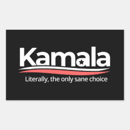 Funny kamala 2024, buchstäblich die einzige Sane-W Rechteckiger Aufkleber