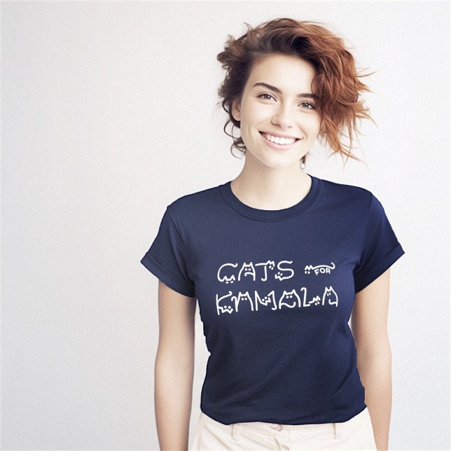 Funny Kamala Cat Typografy Original T-Shirt (Funny Kamala Cat Typography Original T-Shirt)