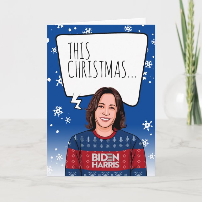 Funny Kamala Christmas: Dieses Weihnachten ist Ges Karte (Vorderseite)