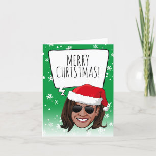 Funny Kamala Christmas Karte