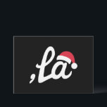 Funny Kamala Harris 2024 Comma La Christmas Feiertagskarte<br><div class="desc">Funny Kamala Harris 2024 Comma La Christmas</div>