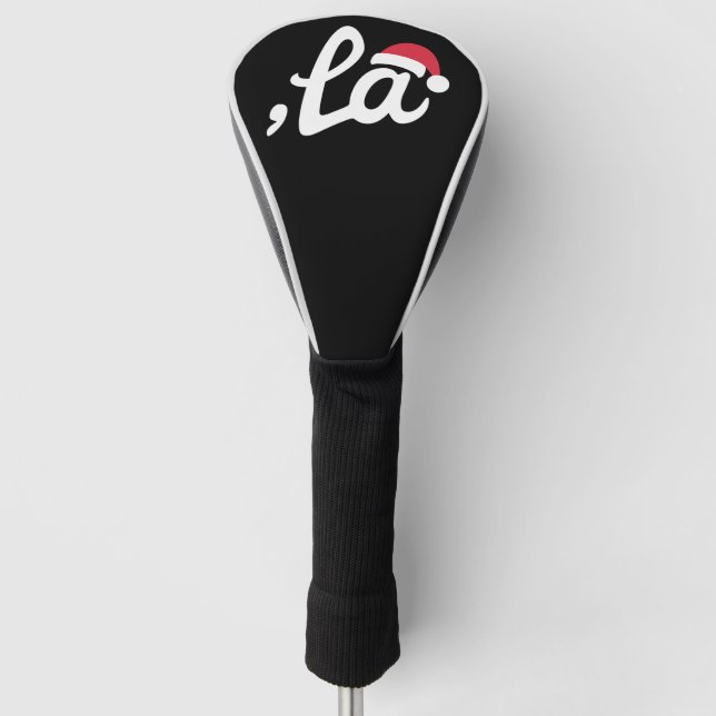Funny Kamala Harris 2024 Comma La Christmas Golf Headcover (Vorderseite)