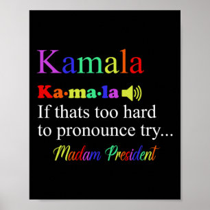 Funny Kamala Harris 2024 Frau Präsidentin Harris Poster