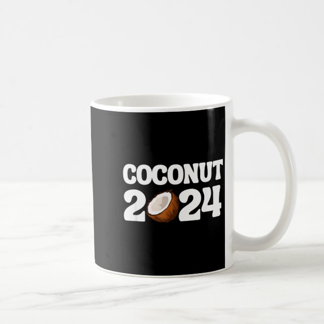 Funny Kamala Harris 2024 Statement Democrat Coconu Kaffeetasse (Rechts)