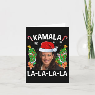 Funny Kamala Harris 2024 Weihnachts Comma La Men W Karte