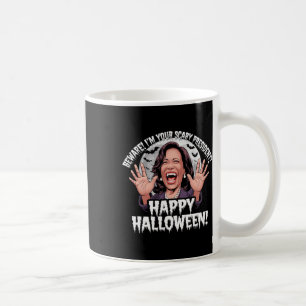 Funny Kamala Harris Beängstigend Halloween Gag Prä Kaffeetasse