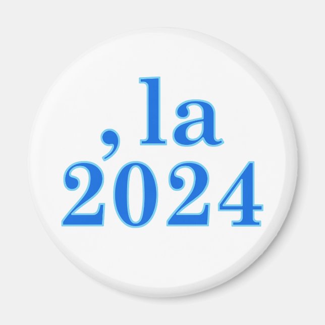 Funny Kamala Harris Comma La 2024 Magnet (Vorne)