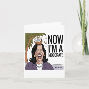 Funny Kamala Harris jetzt gemäßigt nach Coconut Fe Karte