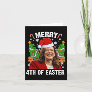 Funny Kamala Harris Weihnachtsfeier Weihnachtsmann Karte