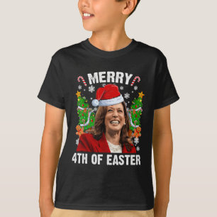 Funny Kamala Harris Weihnachtsfeier Weihnachtsmann T-Shirt
