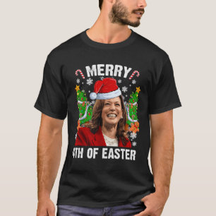 Funny Kamala Harris Weihnachtsfeier Weihnachtsmann T-Shirt