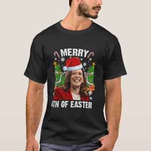 Funny Kamala Harris Weihnachtsfeier Weihnachtsmann T-Shirt