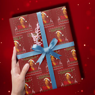 Funny Kamala Harris Weihnachtsmannmütze 2024 Weihn Geschenkpapier
