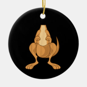 Funny Kangaroo Kostüm Funny Halloween Easy DIY Keramik Ornament