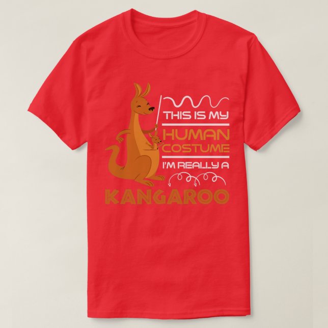 Funny Kangaroo Zitat Australien Kangaroo T-Shirt (Design vorne)