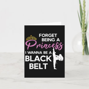 Funny Karate Black Belt Sprichwort für Taekwondo G Karte