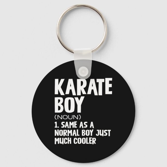 Funny Karate Boys Definition Schlüsselanhänger (Vorderseite)