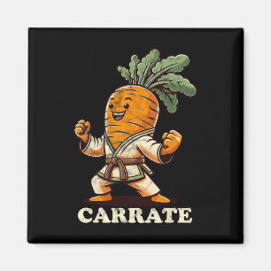 Funny Karate Carrot Karate Karate Trainer Karate Magnet