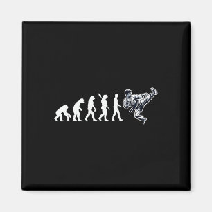 Funny Karate Evolution Martial Arts Lover Karate Magnet