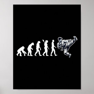 Funny Karate Evolution Martial Arts Lover Karate Poster