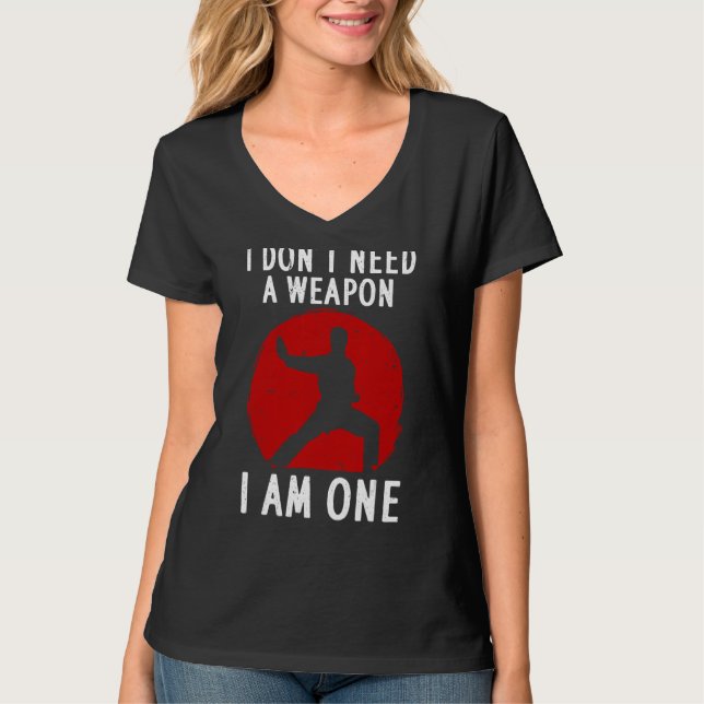 Funny Karate für Männer Frauen Karate Black Belt M T-Shirt (Vorderseite)