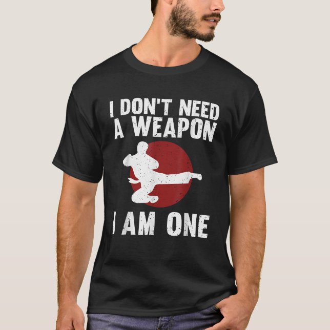 Funny Karate für Männer Frauen Karate Black Belt M T-Shirt (Vorderseite)