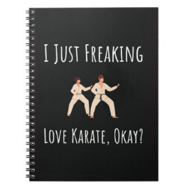 Funny Karate Gifts For Her Him Adult Fighter Notizblock