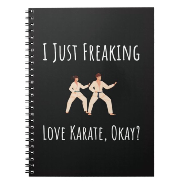 Funny Karate Gifts For Her Him Adult Fighter Notizblock (Vorderseite)