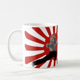 Funny Karate Kitten Geschenke Kaffeetasse