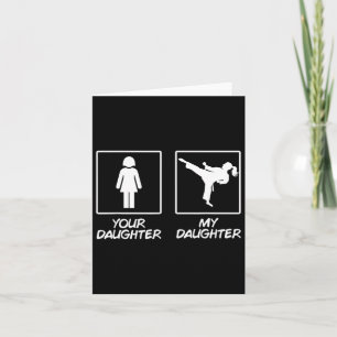 Funny Karate Mama Martial Arts Daughter Black Belt Karte