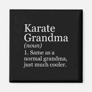Funny Karate Shirt für Oma Karate Gran Magnet