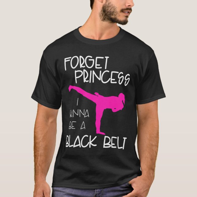 Funny Karate Shirt Girl Black Belt Martial Arts Gi (Vorderseite)