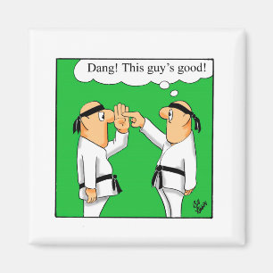 Funny Karate Spaß Magnet