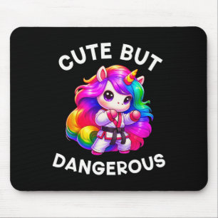 Funny Karate Unicorn Niedlich, aber gefährlich Kar Mousepad