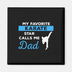 Funny Karate Vater Martial Arts Fighting Shirt Ges Magnet