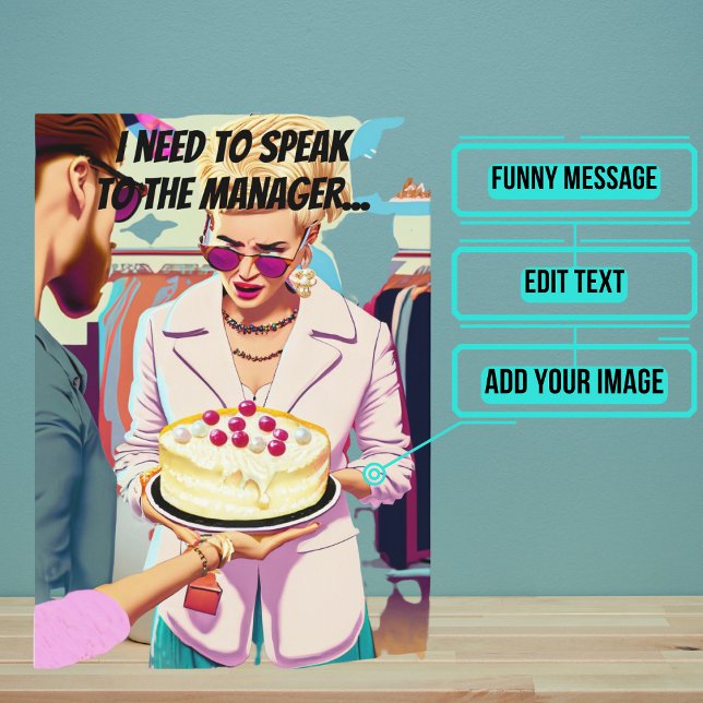 Funny Karen Birthday Karte (This is a classic joke about the "Karens" of the world.)