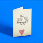 Funny Karte<br><div class="desc">I love you nearly as much as the dog Funny customisable card ideal for anniversaries and birthdays or just beursache! #funnyanniversary #funnydog #loveyoumorethandog</div>