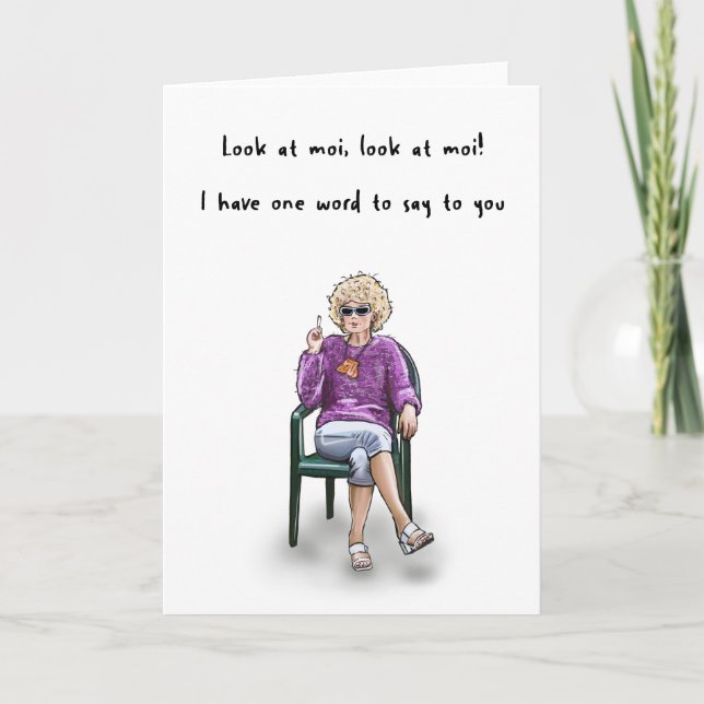 Funny Kath Day Knight Birthday Card Karte (Vorderseite)