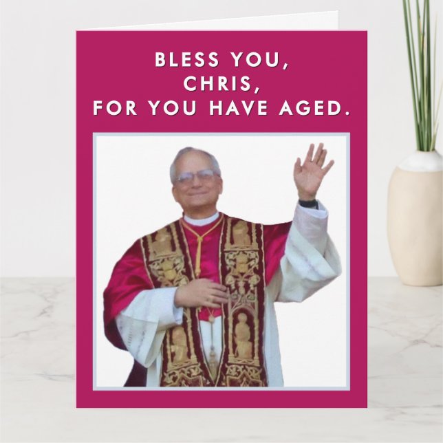 Funny Katholic Birthday Karte (Vorderseite)