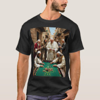 Funny Katholic Pope Gambling T - Shirt