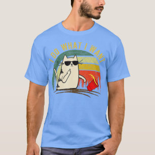 Funny Katzenliebhaber Geschenk - Retro 80er 90s Ic T-Shirt