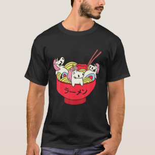 Funny Kawaii Anime Japanisch Ramen Noodles Unicorn T-Shirt